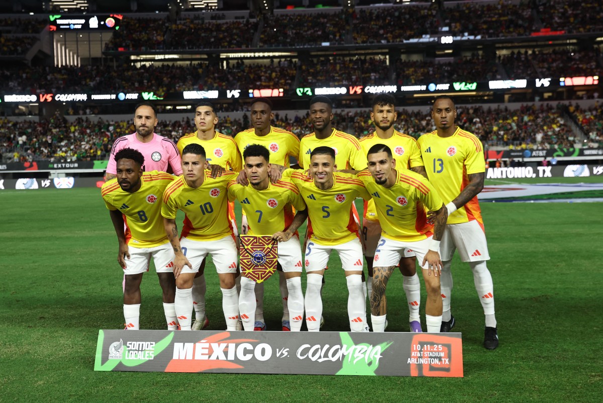 Colombia en su partido contra México