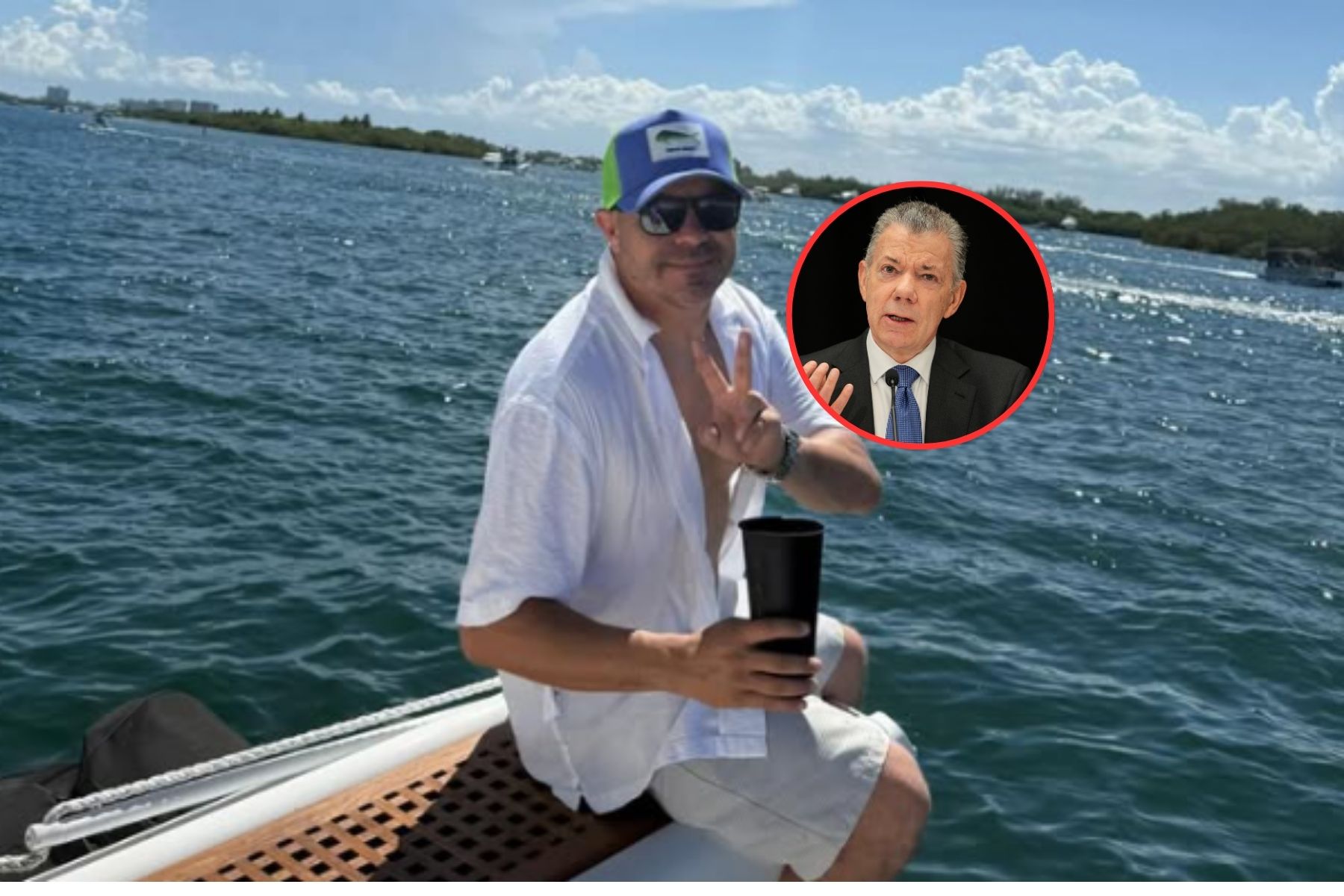 Piter Albeiro y Juan Manuel Santos