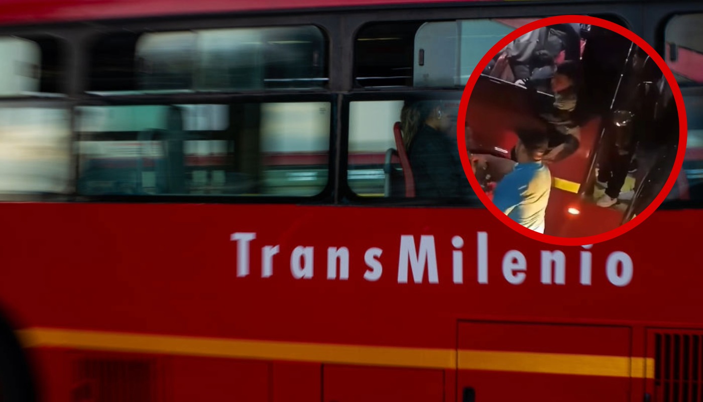 Cogieron a ladrón en Transmilenio: quedó volando y sin nada