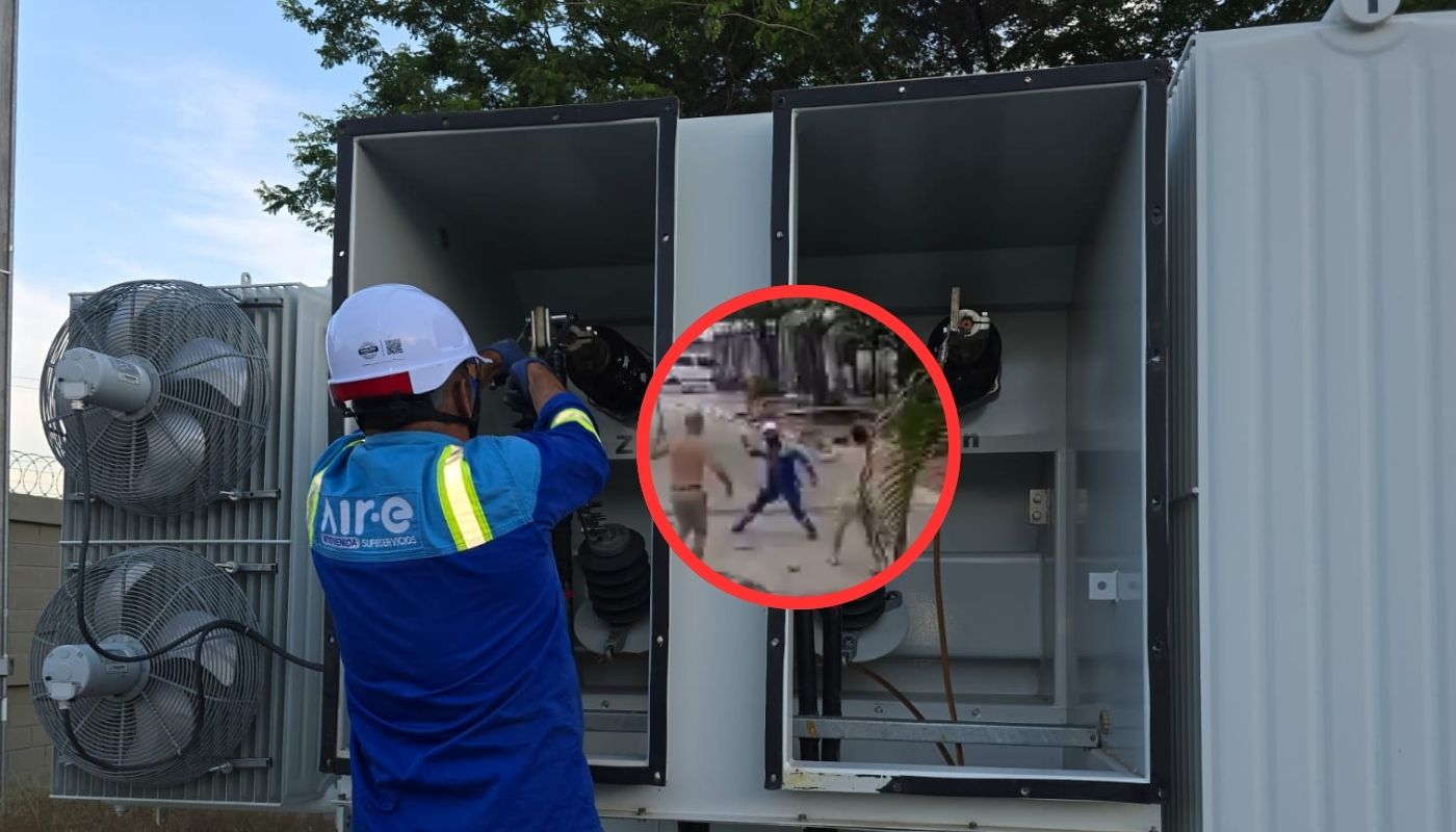 Dos sujetos atacaron a trabajador de Air-e en Barranquilla por cortar servicio