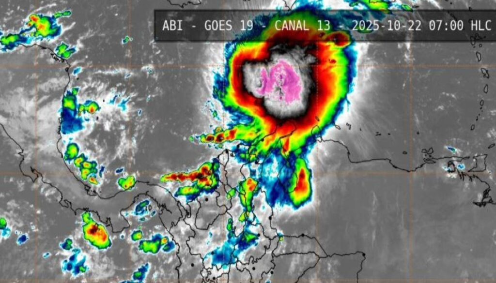 Avance de la tormenta tropical Melissa (UNGRD)