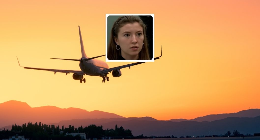 Foto de avión y de Heather Ramsey , en nota de qué pasó por objeto misterioso que chocó a avión e hirió a piloto en pleno vuelo