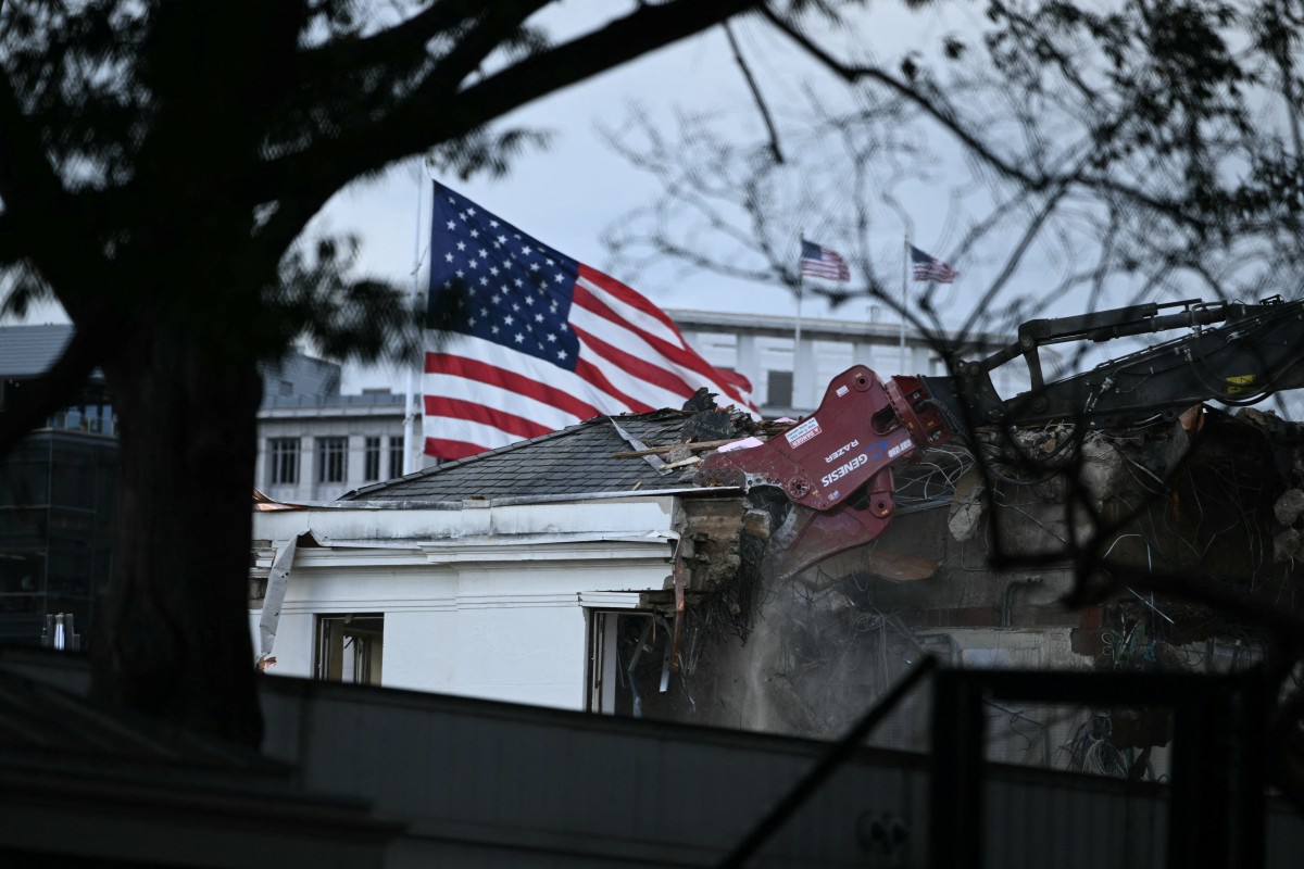 Destrucción Casa Blanca: demolición de oficinas primera dama, ala Este