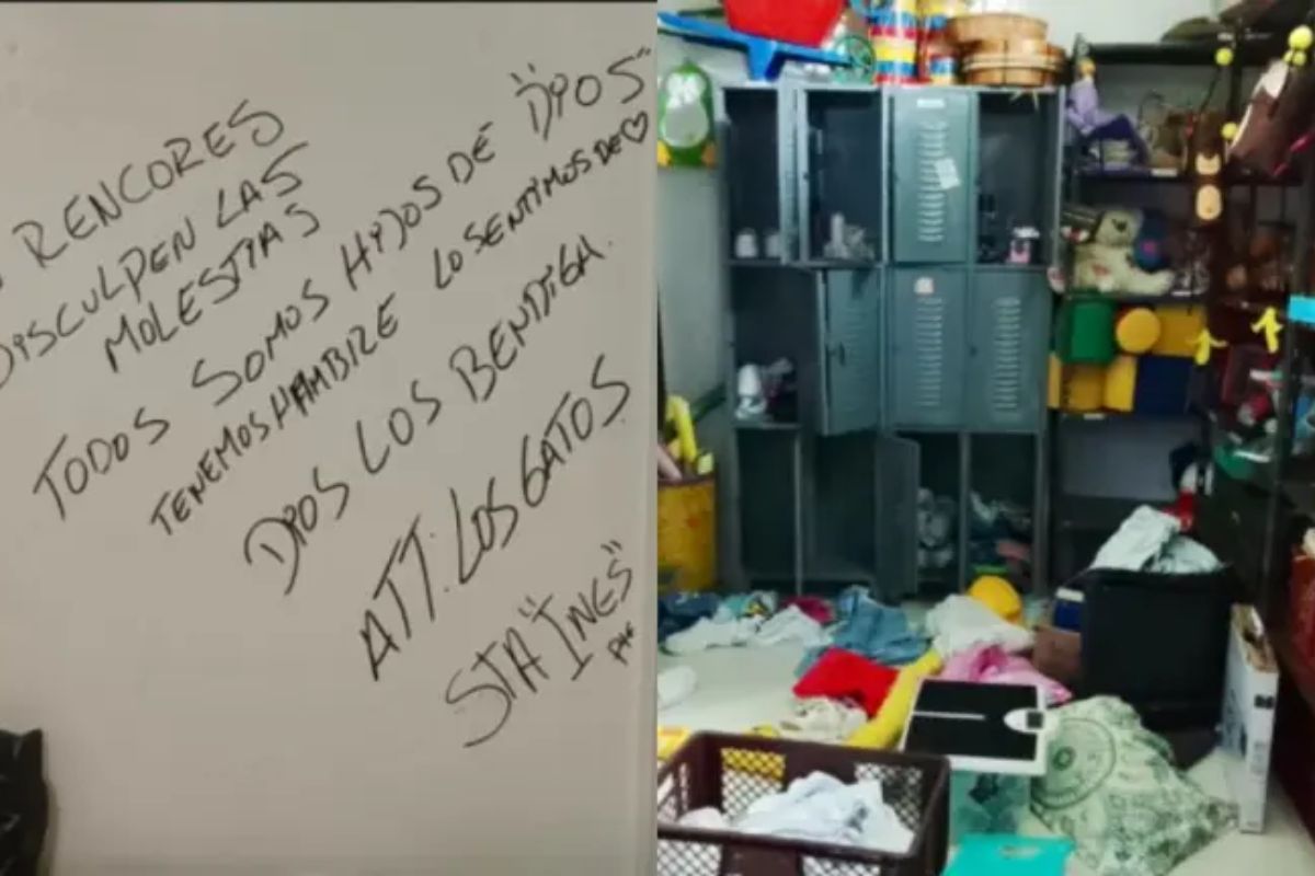 Robaron centro infantil en Antioquia y dejaron mensaje pidiendo disculpas