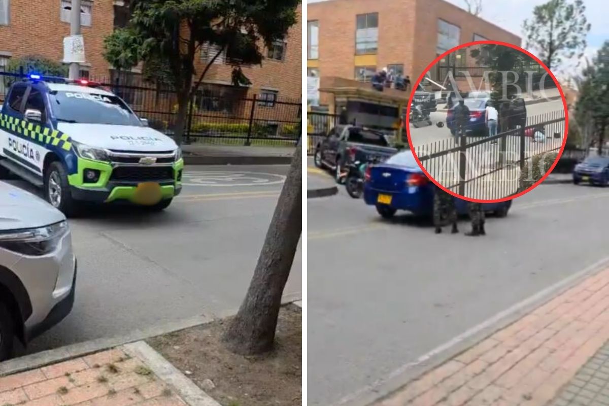 Imágenes del lugar en Mazurén (Bogotá) que dejó a tres militares heridos