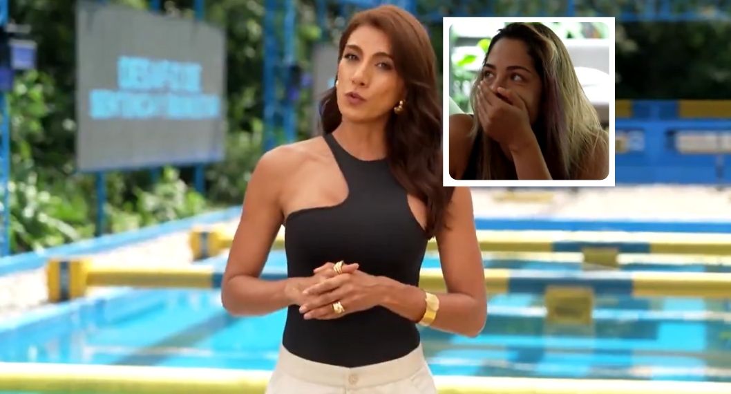 Fotos de Andrea Serna  y Tina del Desafío,  en noa de que Andrea Serna en Desafío afirmó que algo sucedió y hay sorpresas en Gamma y Omega