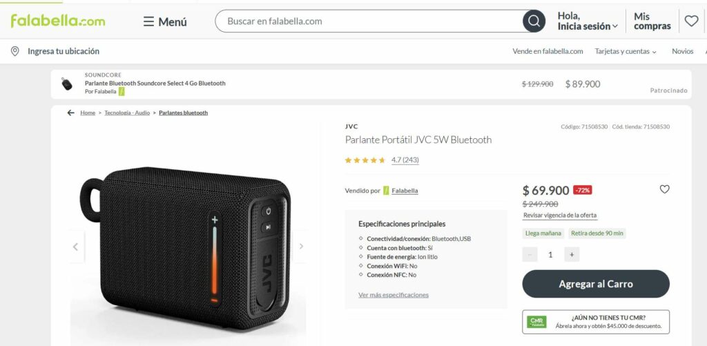 Descuentos en Falabella hasta de 72% / Falabella