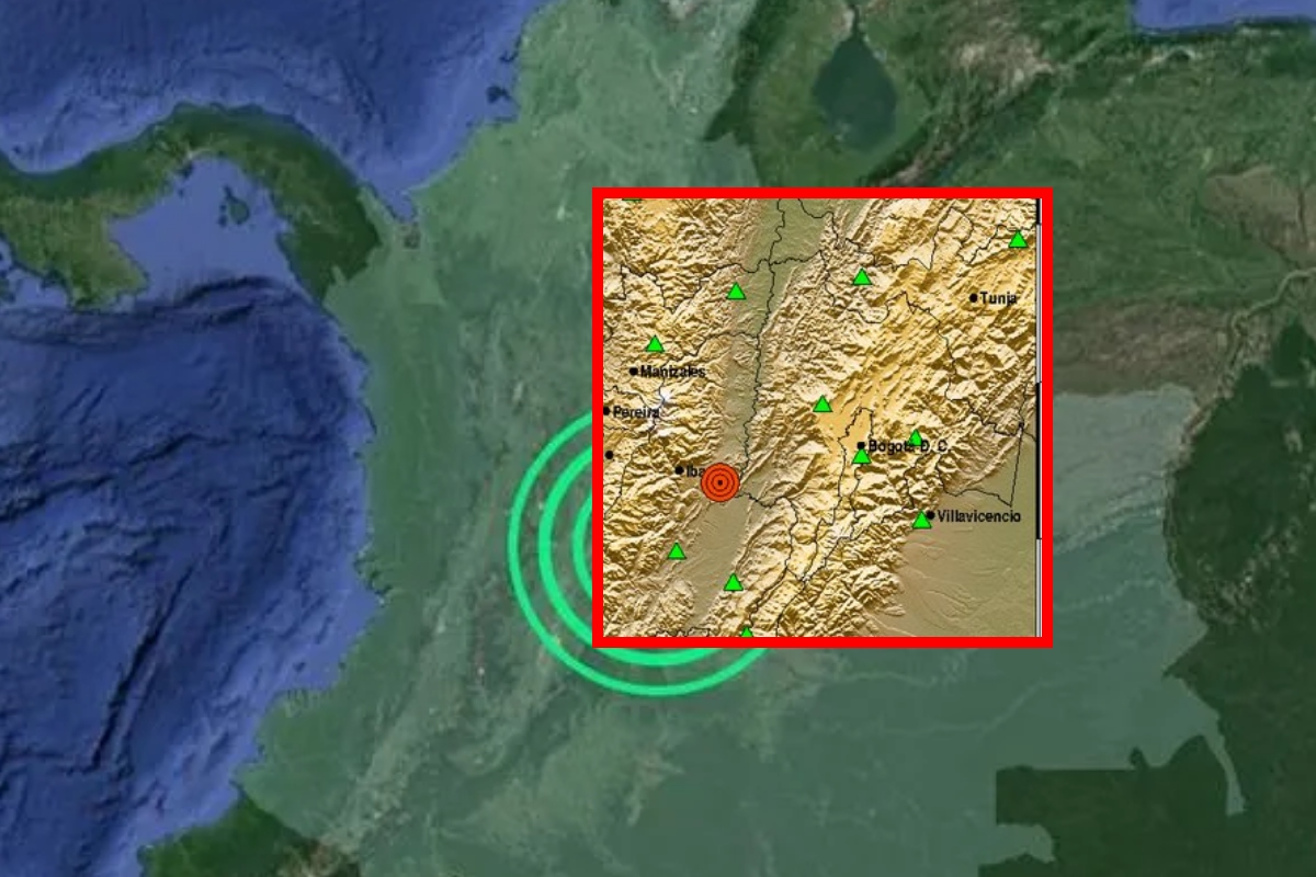 Temblor en Colombia de magnitud 3.2 en Piedras (Tolima) este lunes 27 de octubre