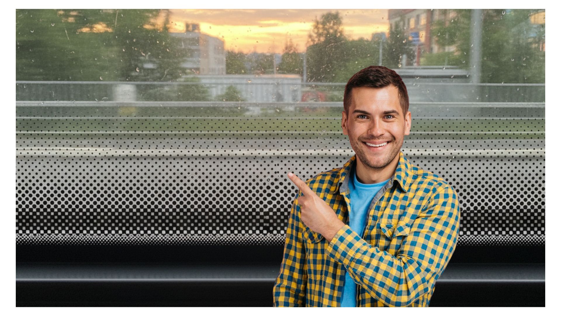 ¿Por qué hay puntos negros en las ventanas de los buses? No son para ver oscuro