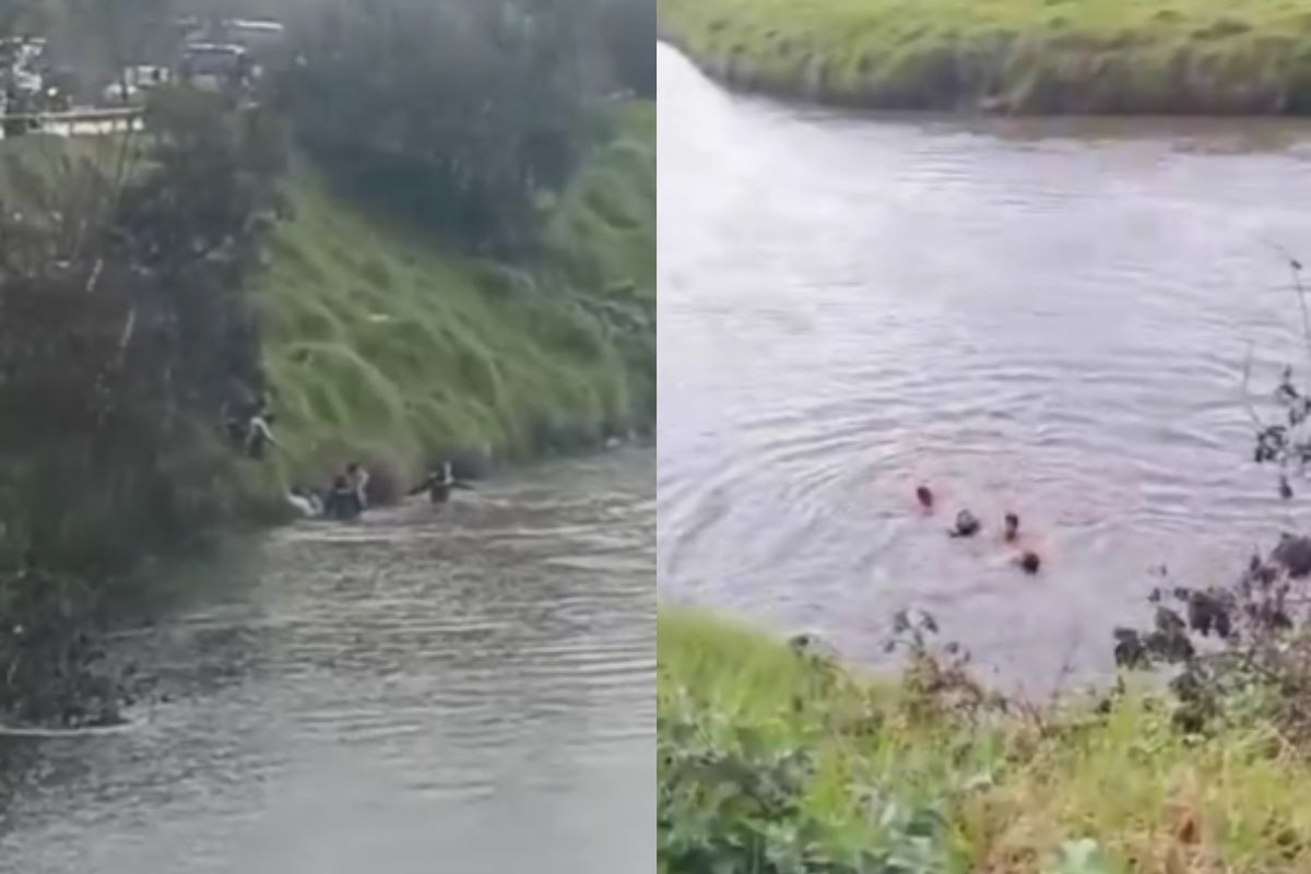 Rescate de una mujer y su hija en Suba