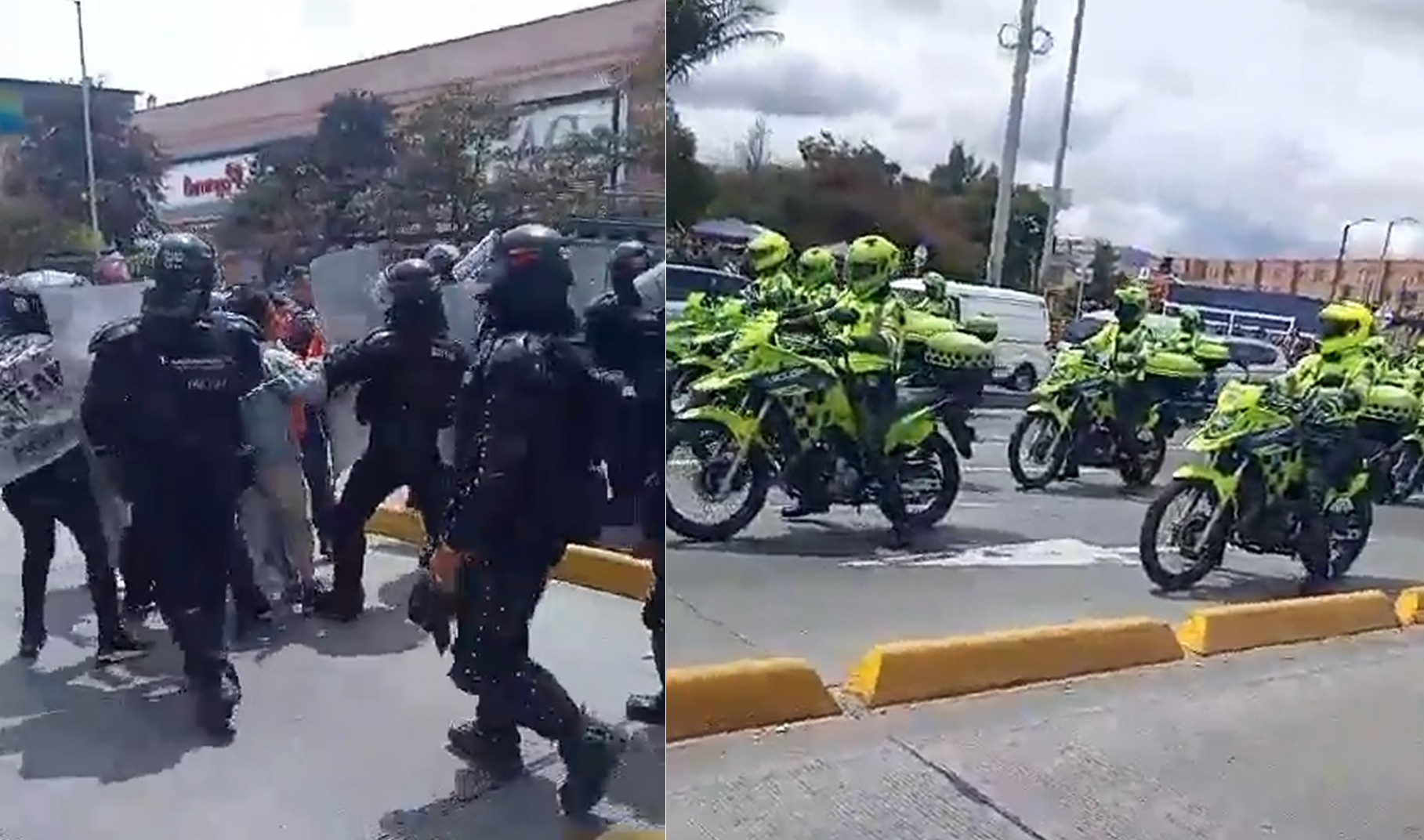 Protestas de motos en Bogotá contra la Alcaldía y Carlos Fernando Galán