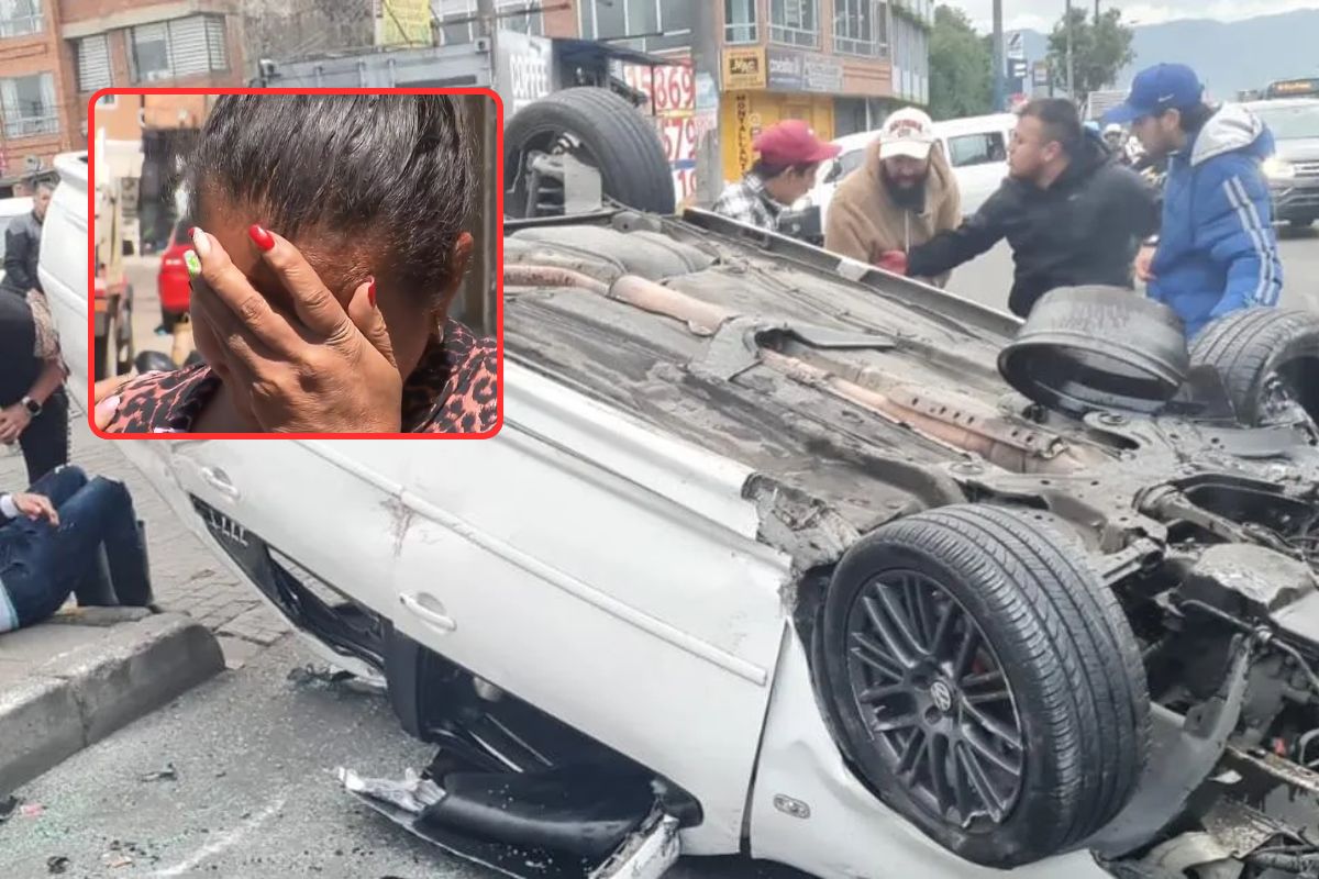 Accidente en Bogotá: mamá de motociclista muerta por borracho lloró