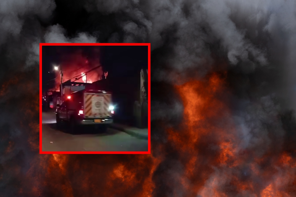 Madrugada de terror en el centro de Bogotá por grave incendio 