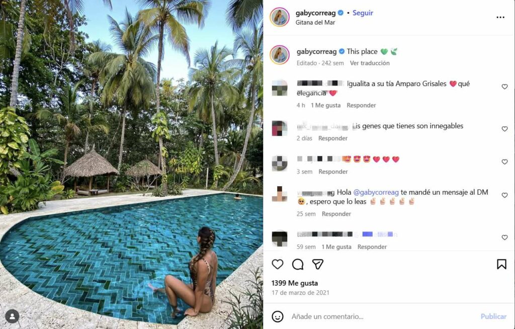 Hija de Patricia Grisales comparada con Amparo Grisales / Instagram @gabycorreag