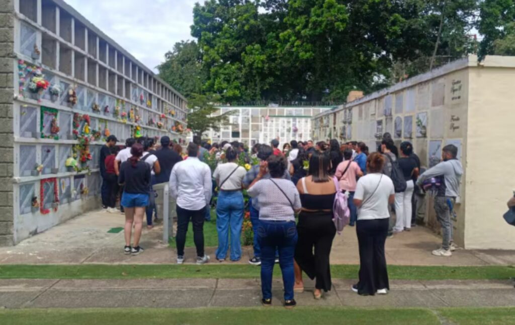 Foto del funeral de Jhon Freddy Martínez / Vanguardia Liberal 