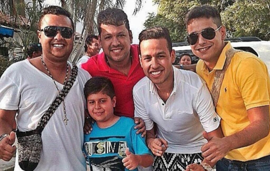 Rafael Santos, Luis Ángel Díaz, Martín Elías Díaz, Diomedes de Jesús Díaz y Rafael Santos Junior