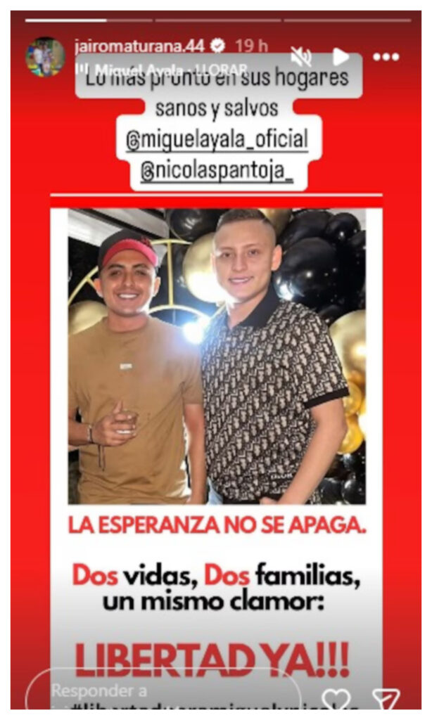 Hijo de Giovanny Ayala y Nicolás Pantoja.