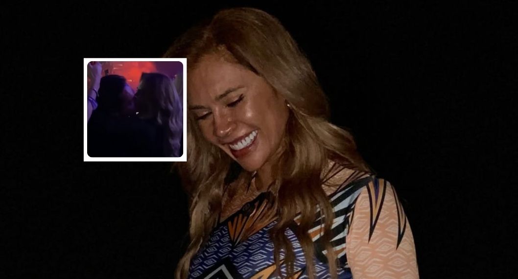 Martha Isabel Bolaños y novio en rumba con beso, en video, según posible romance