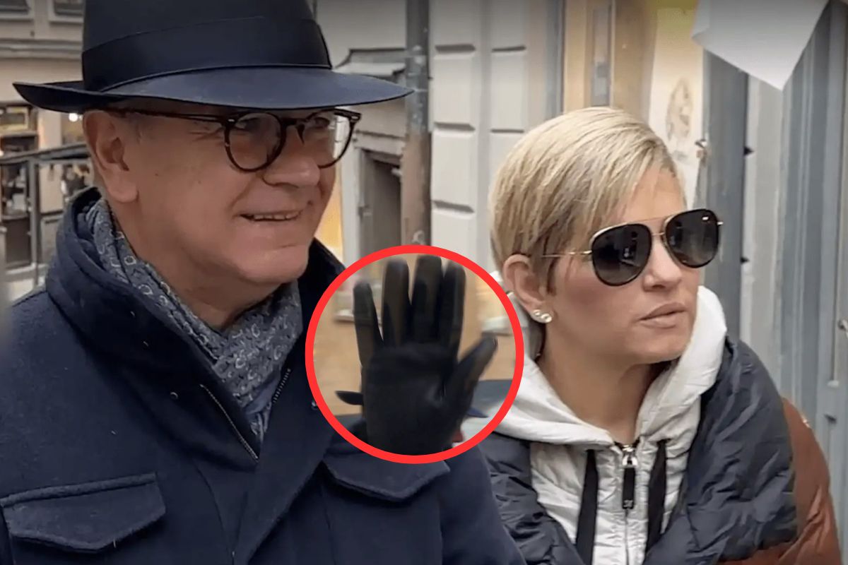 Quién es el hombre que aparece en Suecia junto a Verónica Alcocer; intentó tapar la cámara cuando periodistas grababan a la primera dama. 