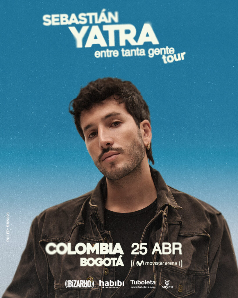 Sebastián Yatra trae su tour más íntimo a Bogotá y Medellín