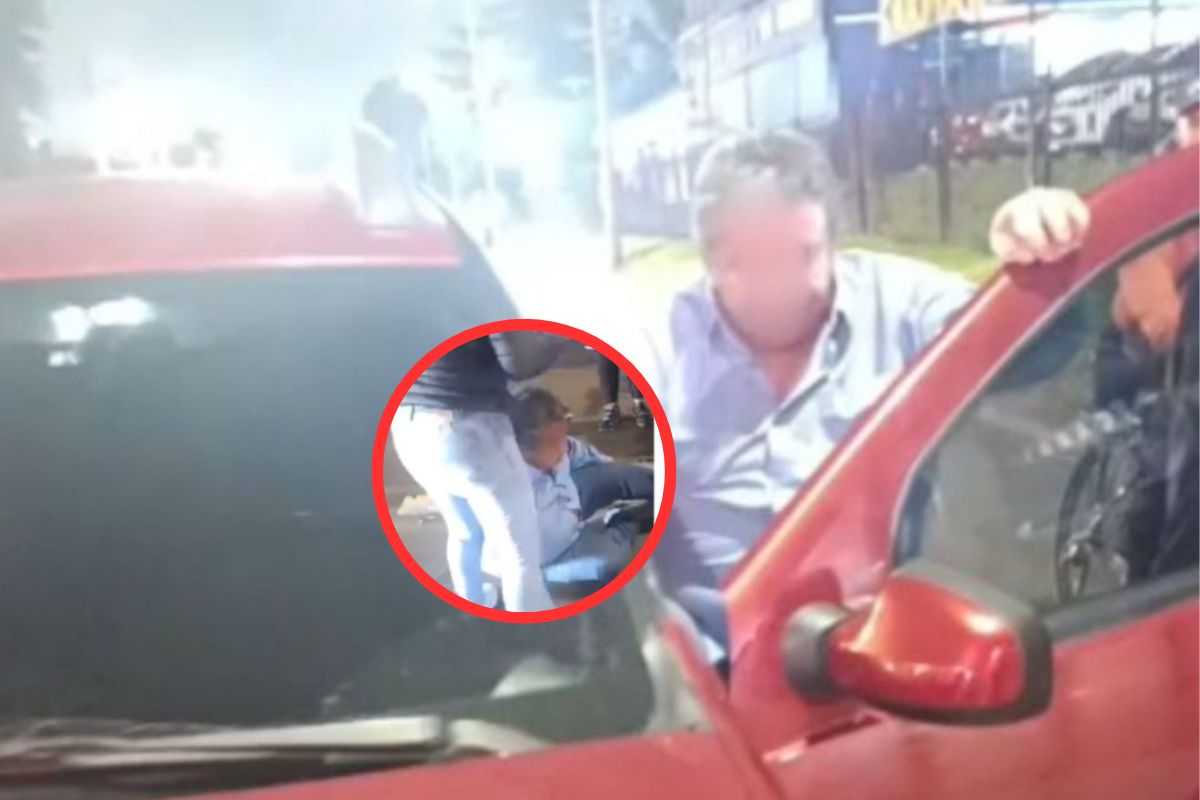 Conductor borracho en Bogotá embistió a una moto y casi causa tragedia; ya lo identificaron. Pasajera evitó que lo lincharan. 