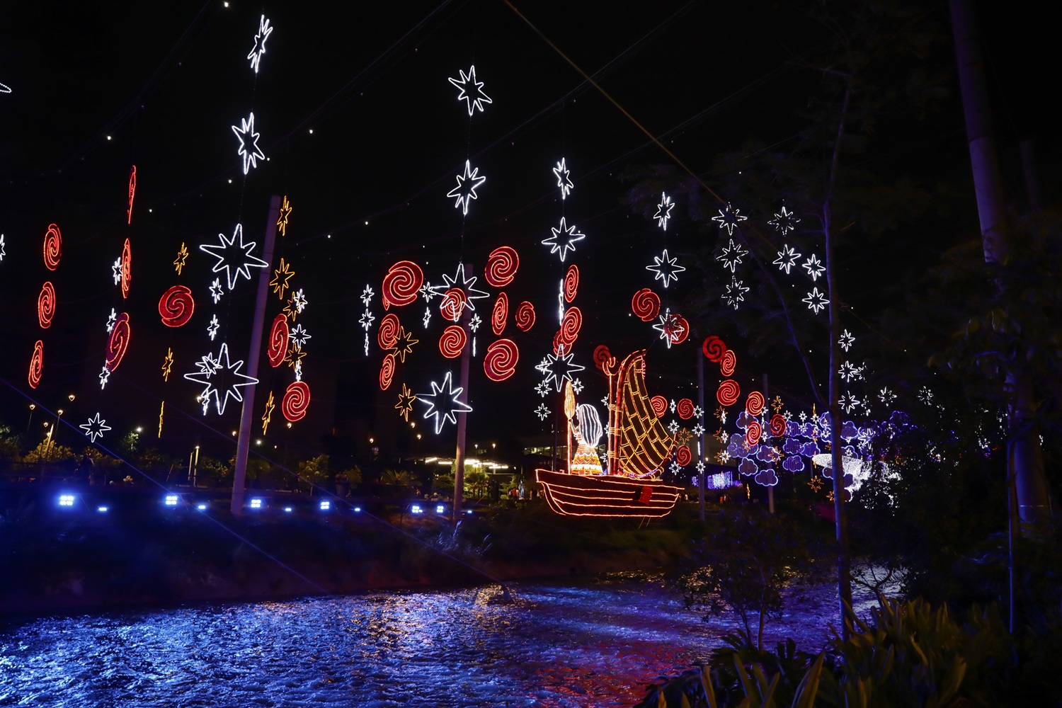 Luces navideñas en Colombia