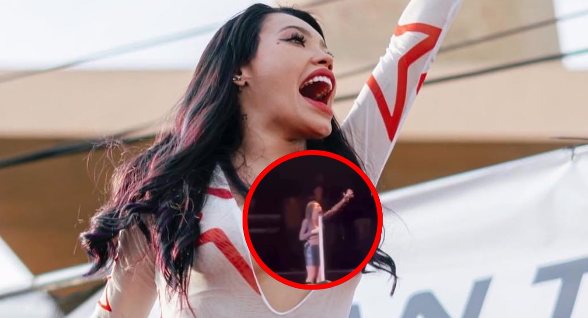 Ana del Castillo la emprendió contra sonidista en pleno concierto 