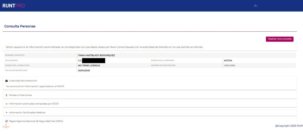 Plataforma pública del Runt - Runt página web