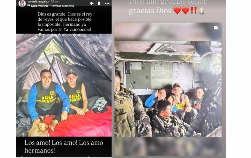 Mensaje de Valentina Ayala