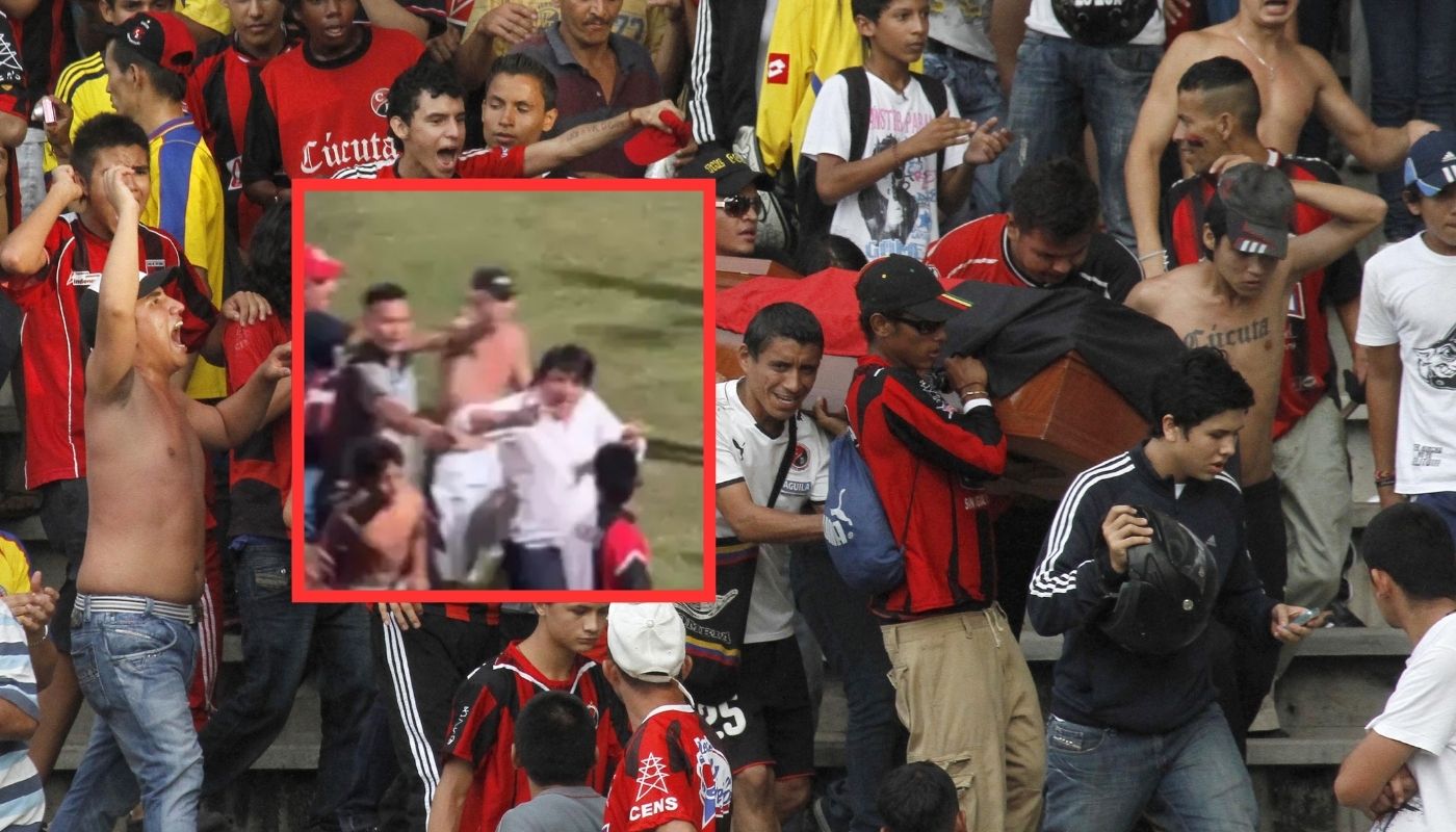 Hinchas del Cúcuta sacaron corriendo al presidente de su equipo
