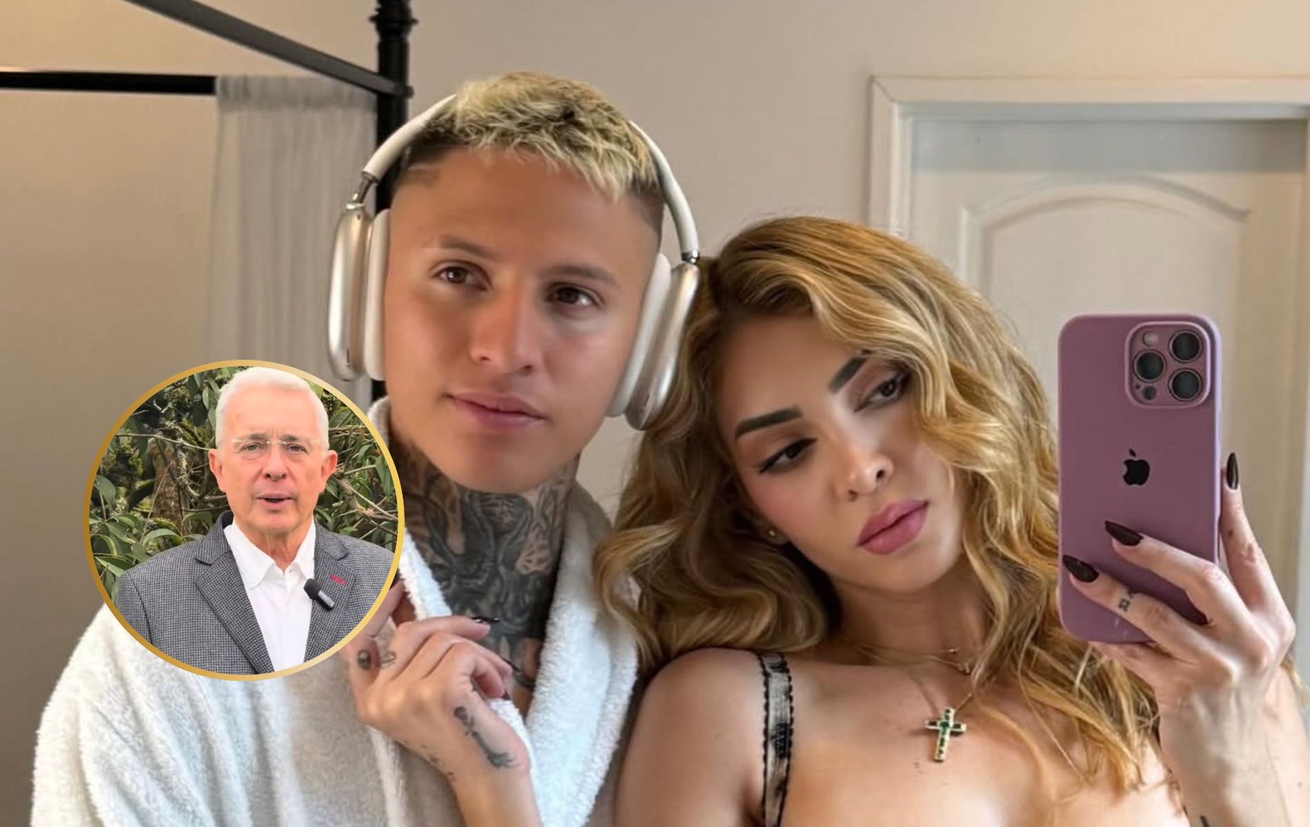 Dani Duke, novia de 'la Liendra', declaró amor por Álvaro Uribe y fue criticada