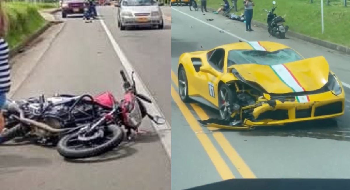 Murió el motociclista involucrado en el accidente con lujoso carro Ferrari en vía La Calera-Sopó este 4 de diciembre, confirman autoridades. 