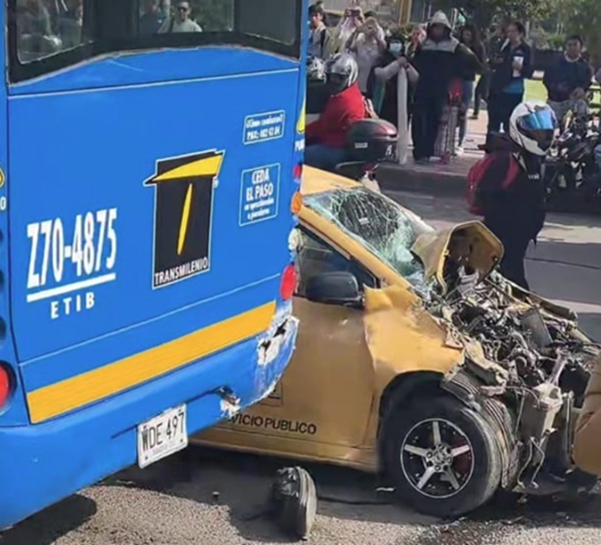 Accidente en Bogotá