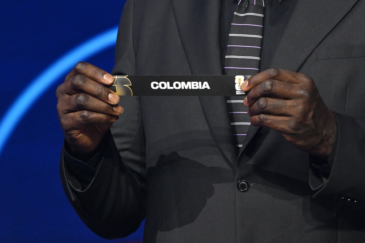 Papeleta de Colombia en el sorteo del Mundial 