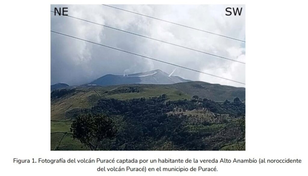 Desgasificaciones nuevas en el volcán Puracé (SGC)