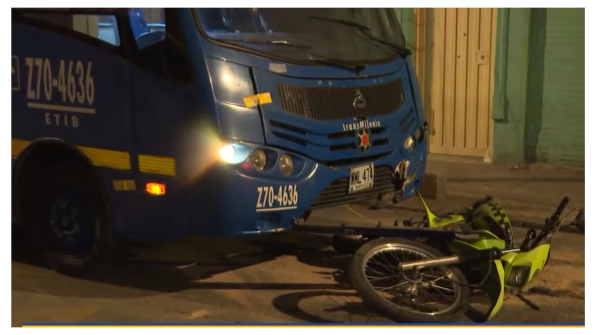 Patrullera de Policía fue arrollada por bus de SITP en Bogotá por pasarse pare