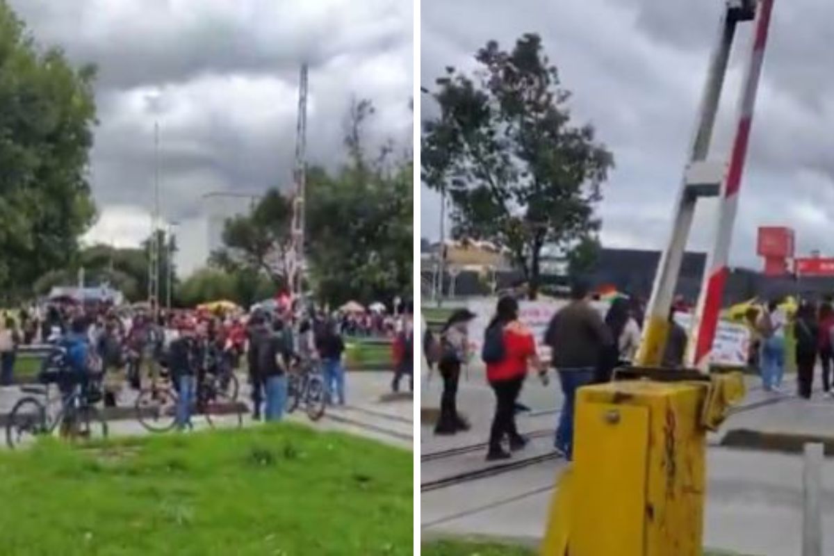 Protestas en la calle 26 de Bogotá que provocaron colapsos y cierres en Transmilenio
