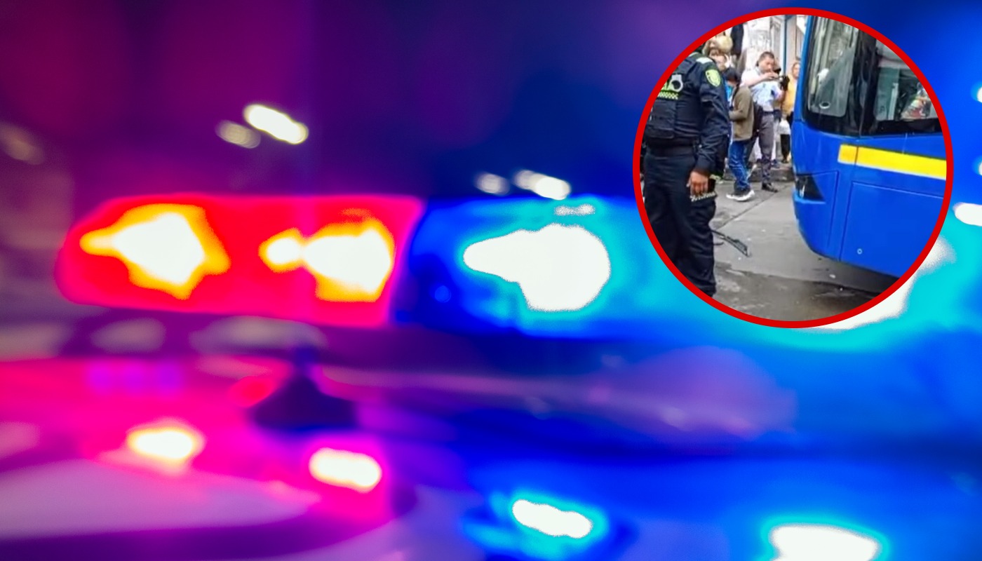 Accidente en sur de Bogotá: camioneta y bus del SITP 