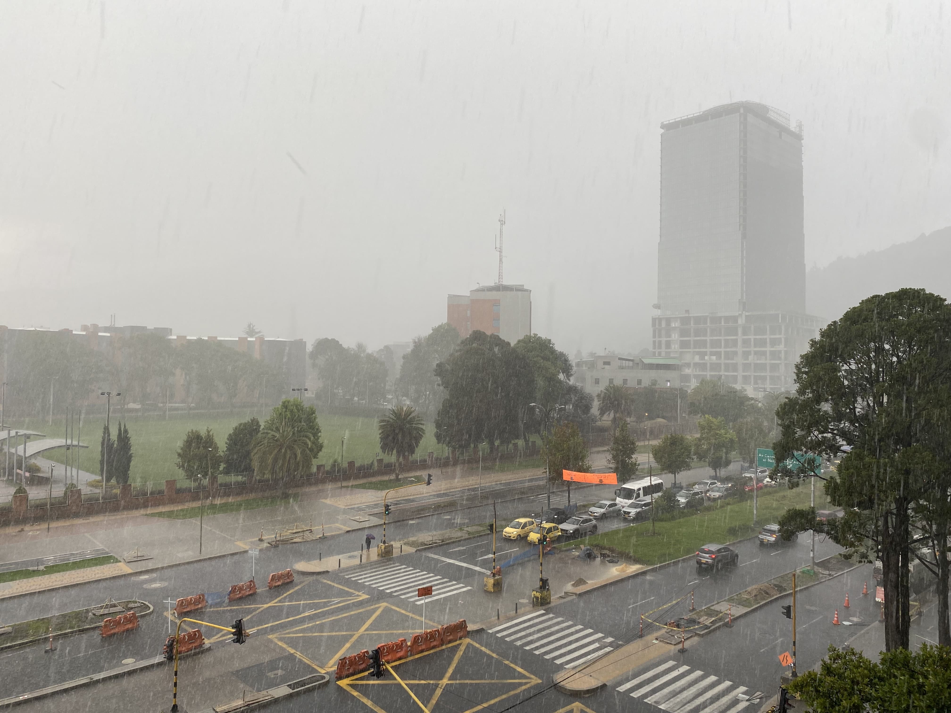 Imagen de lluvias en Bogotá