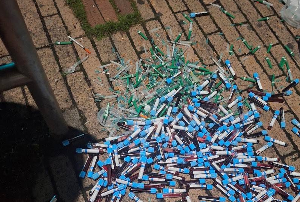 Temor por tubos llenos de sangre que aparecieron en el norte de Bogotá