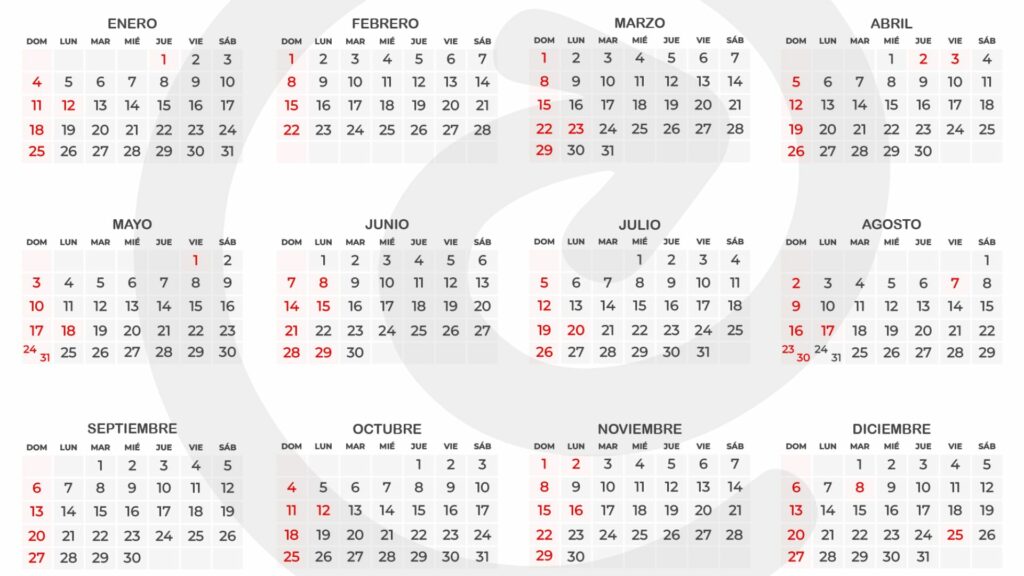 Calendario 2026 / Página Centrópolis Medellín