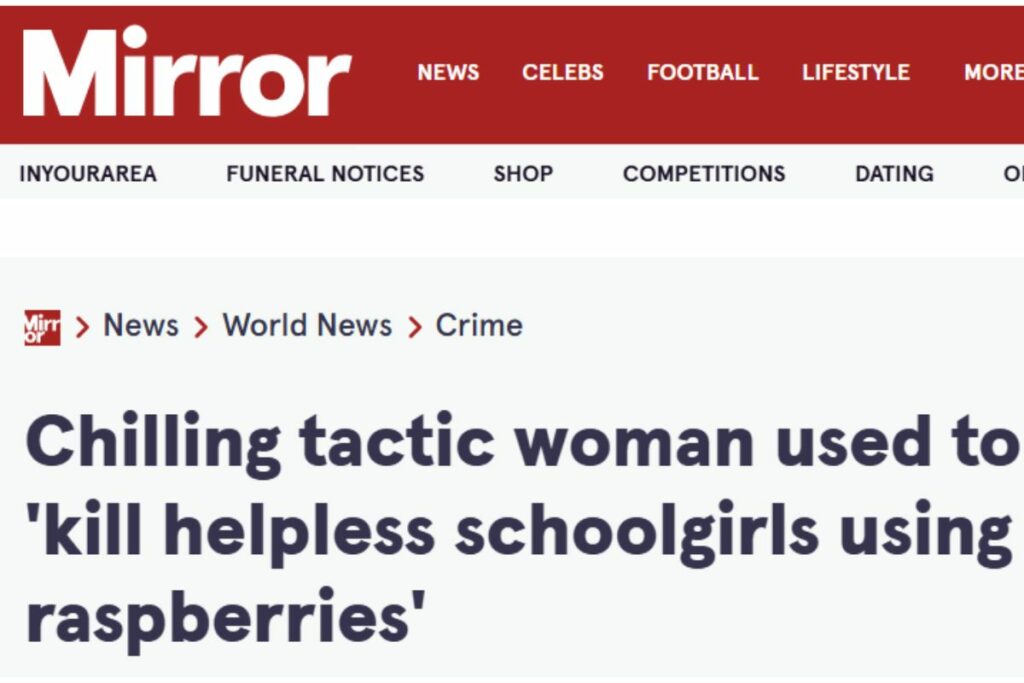 Así registró Mirror la captura de Zulma Guzmán / Captura de pantalla Mirror