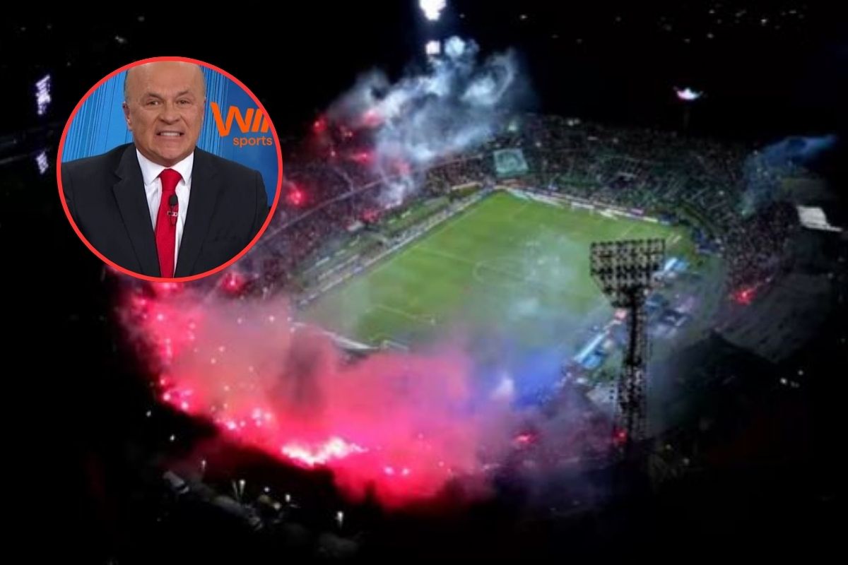 Carlos Antonio Vélez, quien se disgustó por la salida con pólvora en el Medellín vs. Nacional, final de la Copa Betplay