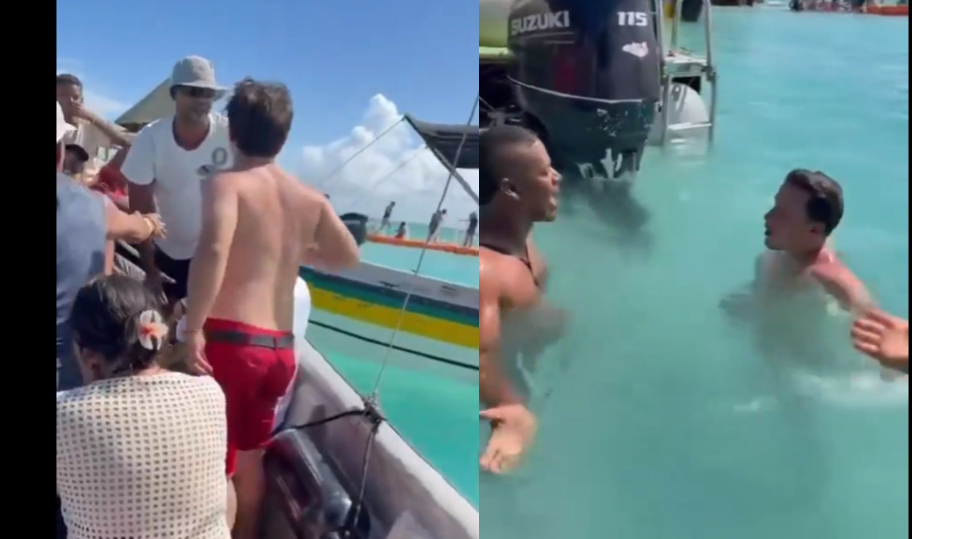 Lanchero y turista se pelearon en el acuario de San Andrés cuando se bajaron