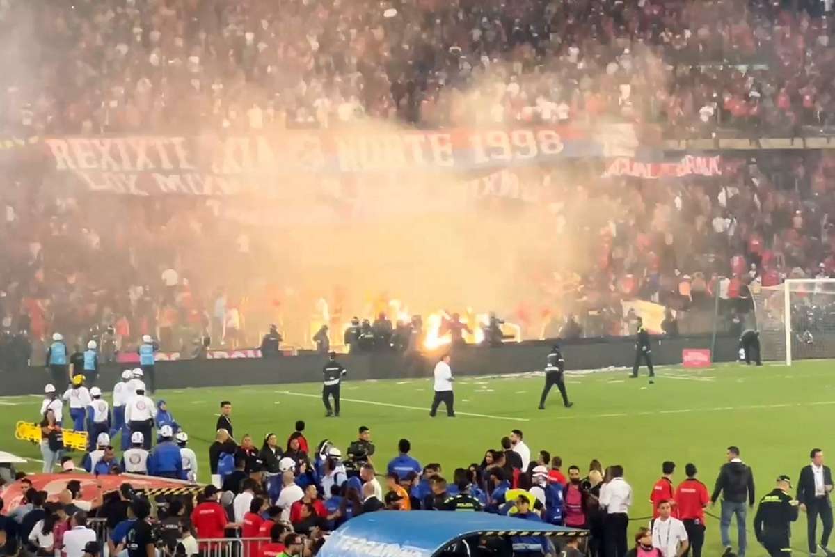 Fotos de quiénes fueron responsables de disturbios en Medellín vs. Nacional hoy