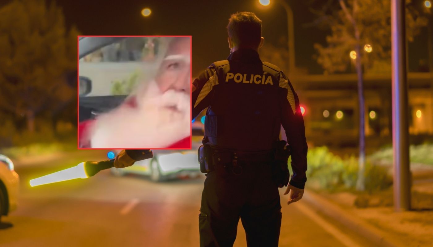 Policía de tránsito amenazó a papá Noel con multa por no llevarle bicicleta