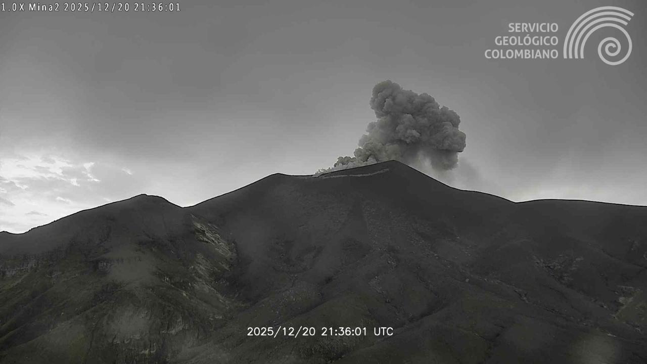 Qué está pasando con el Volcán Puracé: sismos, emisión de ceniza y gases