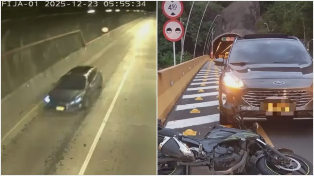Identifican a conductor que se metió en contravía por túnel; tiene multas por más de $ 50 millones y está con la licencia vencida. 