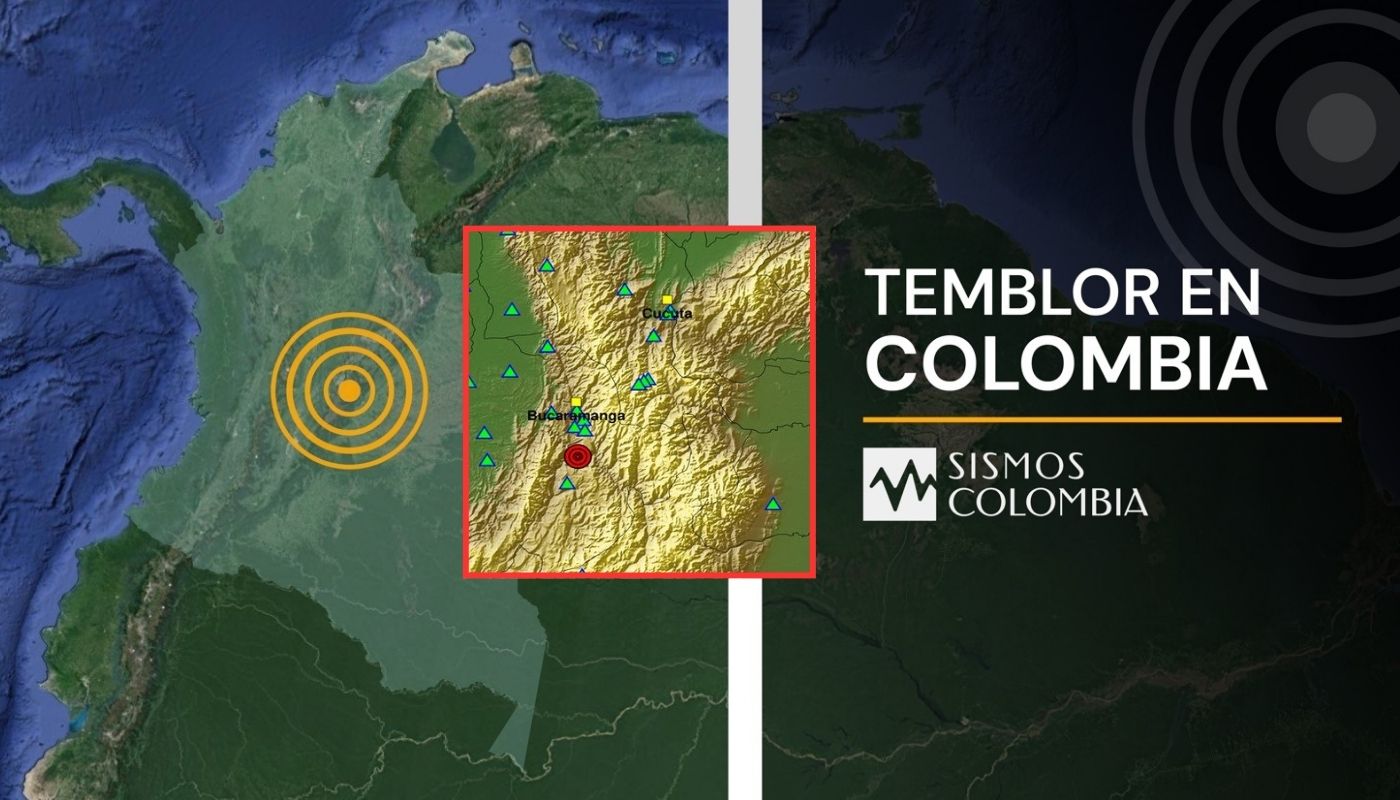 Temblor en Colombia de magnitud 4.2 en Los Santos (Santander este 24/12/ 2024
