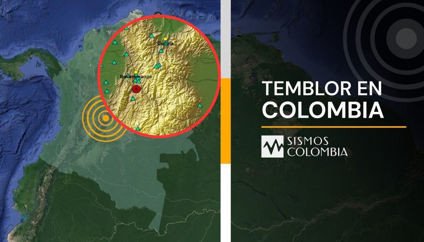 Temblor en Colombia de magnitud 3.6 en Los Santos (Santander) este jueves 2512